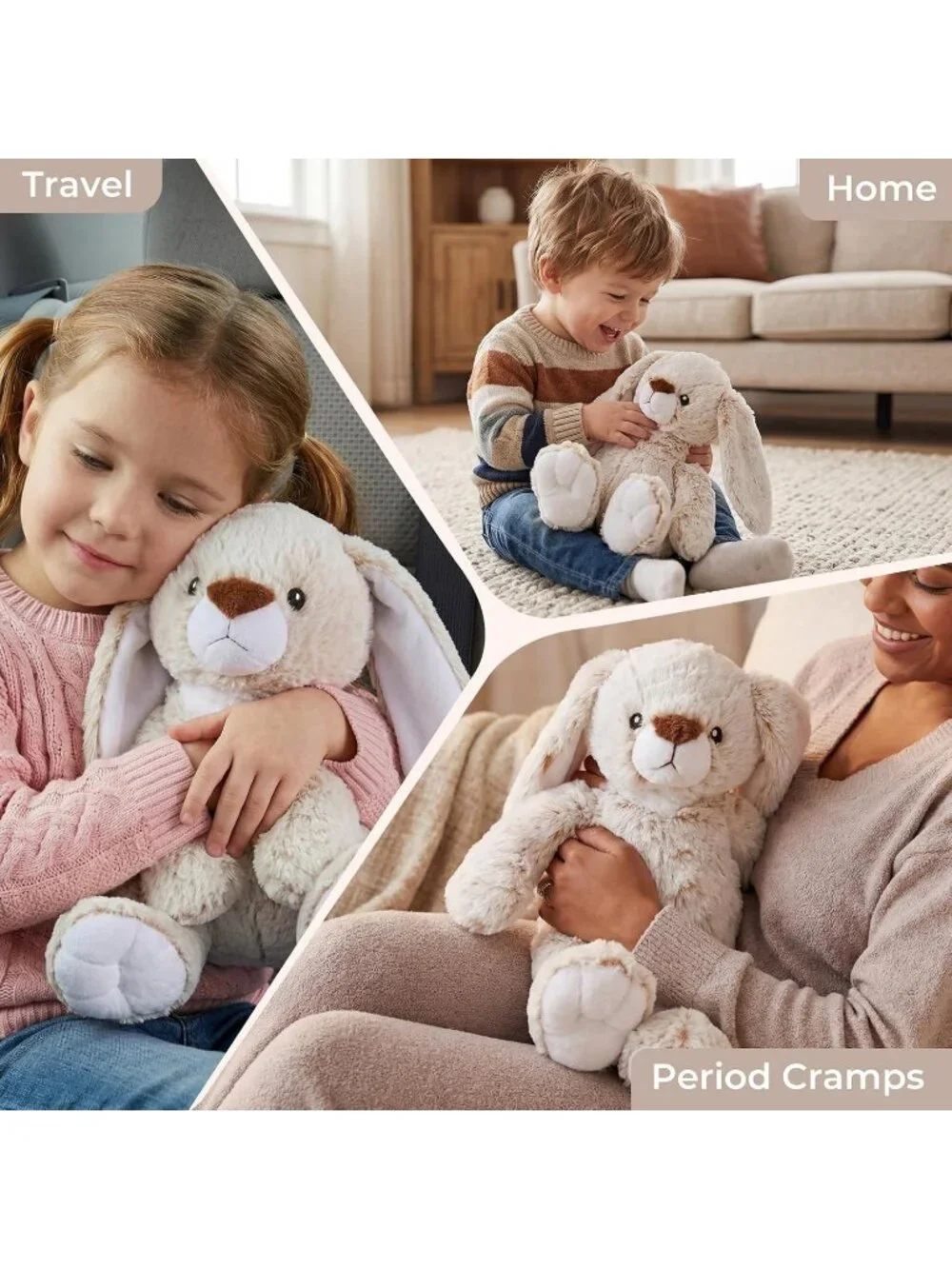 Bunny Weighted Plush Lavender Scented Microwavable Heating Pad Cozy Toy